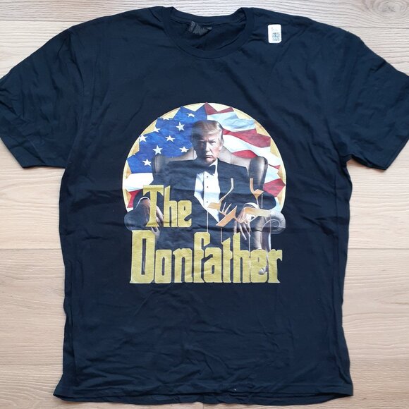 New XL - Trump The DonFather Black T-Shirt - Picture 1 of 4